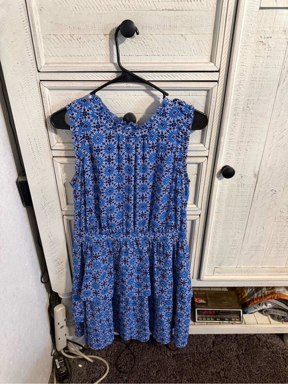 Banana Republic Blue Floral Midi Dress
